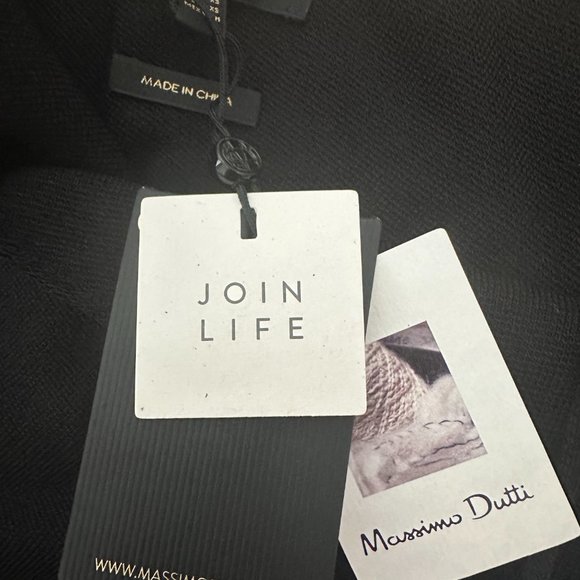 Massimo Dutti Knit Dress with Asymmetric Neckline - Size XS - Picture 5 of 8